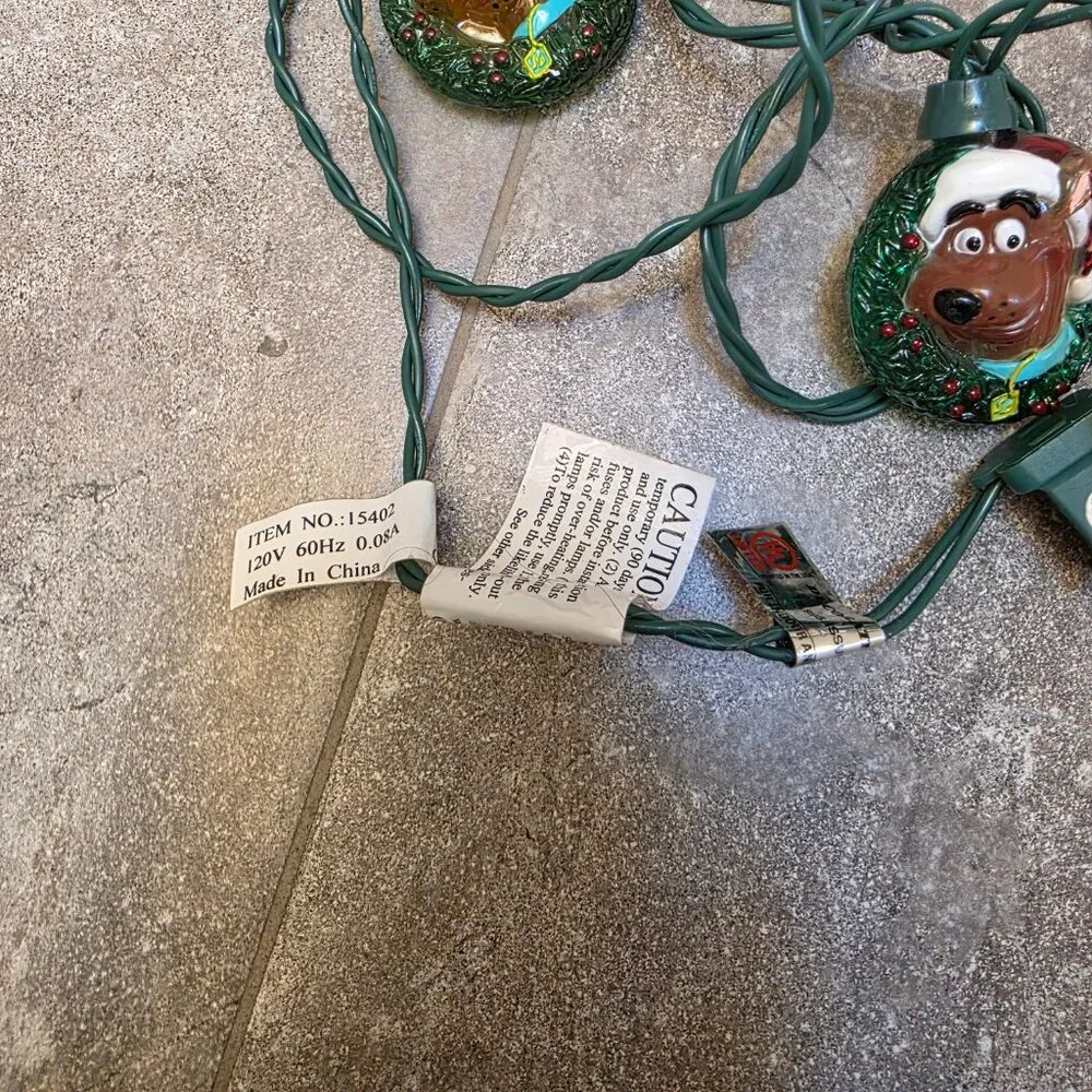 2001 GEMMY CARTOON NETWORK SCOOBY DOO 10 COUNT HOLIDAY LIGHT SET - Working!!! - Picture 6 of 7